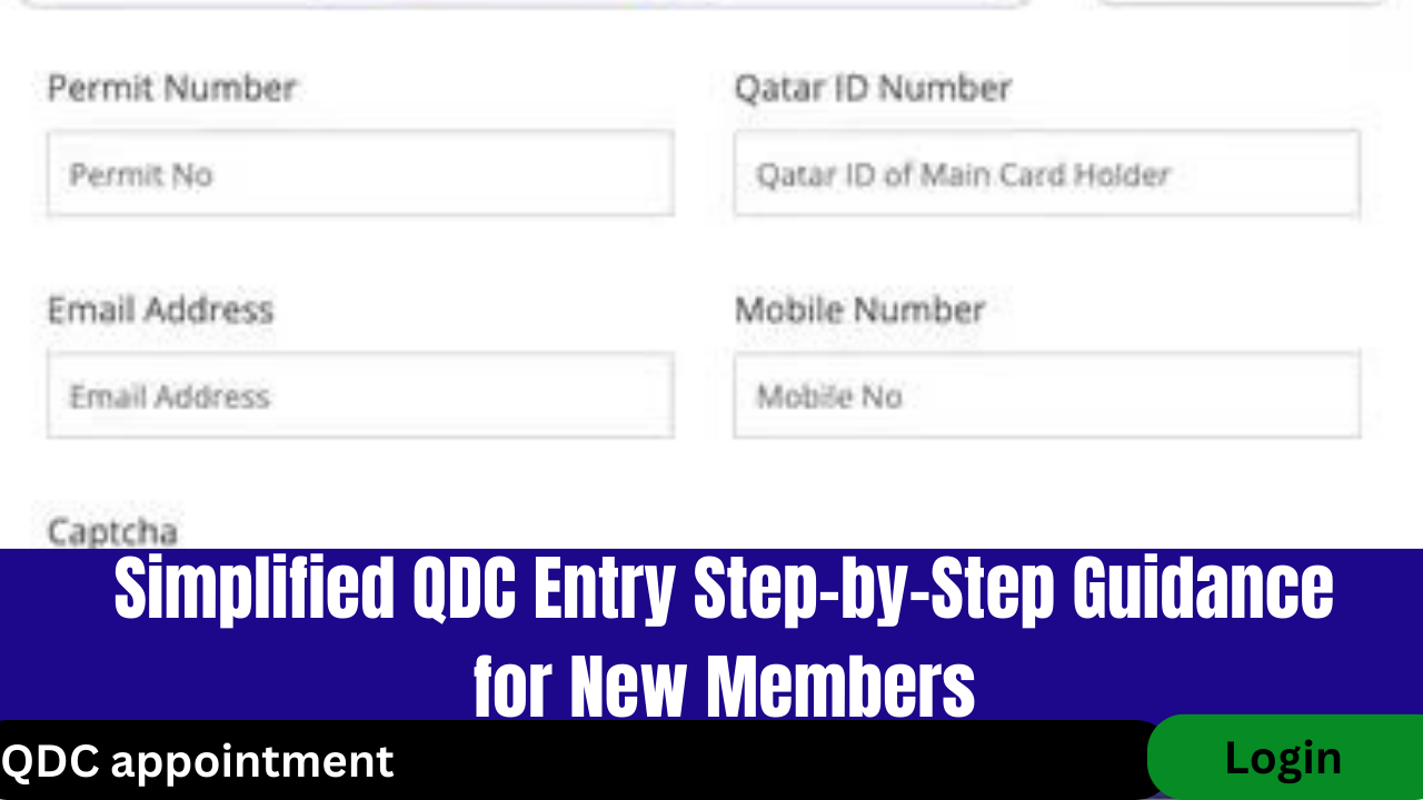 Simplified QDC Entry Step-by-Step Guidance for New Members